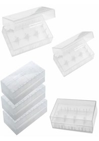 Resim 18650 Plastik Li-ion Pil Taşıma Kutusu 10 Adet 
