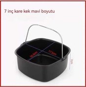 Resim Urbannest Kalın Kek Kalıbı Paslanmaz Çelik Airfryer Fırın Uyumlu Ergonomik Profesyonel L 