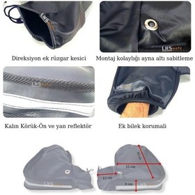Resim Lns Motosiklet El Rüzgarlığı Büzgülü Model Vitesli Model 