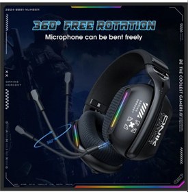 Resim Geeroyoo Onıkuma Gt808 Rgb Işıklı Üç Modlu Kablosuz Oyun Kulaklığı: Bluetooth, 2.4g Düşük Gecikme, Aktif Gürültü Engelleme, Mikrofonlu 
