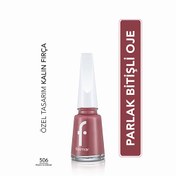 Resim Flormar Nail Enamel Yoğun Pigmentli Oje 506 Peach N Cream 