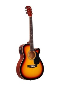 Resim Angel Afg100ce-sb Elektro Akustik Gitar - Sunburst Başlangıç/orta - Cutaway Kesik Kasa Tasarımı, Dahili Ekolayzer Ve Preamp Sistemi, Ihlamur Ağacı Gövde Ölçüler: 41 İnç Standart Kasa 