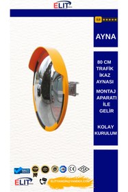 Resim ELİTyangın EVELUX TRAFİK İKAZ AYNASI 80 CM 