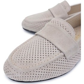 Resim Tamer Tanca Kadın Hakiki Deri Bej Süet Loafer Ayakkabı 1124 11327 Bn Ayk Y25 Bej Suet Bej 