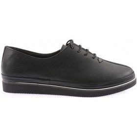 Resim Dgn 095 Kadin Kalin Taban Bağcikli Comfort Ayakkabi 095-2111-R1534 Siyah 