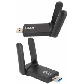 Resim Techmrt Wifi Alıcı Dual Band Usb 3.0 Adaptör Kablosuz Windows 7/8/10/11 