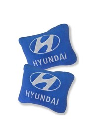 Resim Hyundai Accent Yumurta Kasa Kırmızı Torpido Koruma Halısı Hyundai Mavi Yastık Araç Oto Aksesuar 