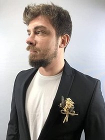 Resim Gri Pamuk Otlu Cipsolu Damat Yaka Çiçeği 10 Adet 