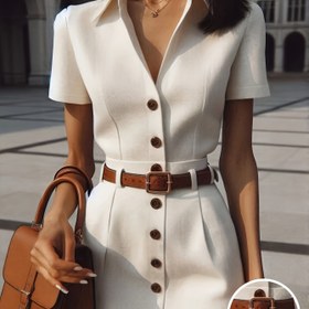 Resim Kadınlar İçin Şık ve Ferah Moda Elbise (Kemer Dahil Değildir) 
