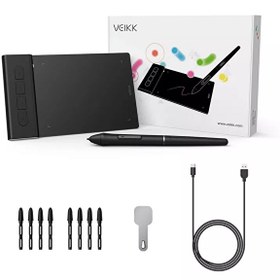 Resim Veikk VK430 4x3" 4 Kısayol Tuşlu Sağ Sol El Uyumlu Taşınabilir İmza Grafik Tablet+Kalem 