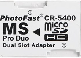 Resim Psp için micro usb pro duo adaptör çevirici produo micro sd kart çevirici 