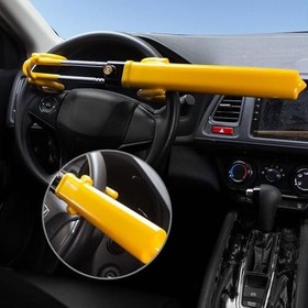 Resim Araç Direksiyon Kilidi - Hırsızlık Önleyici Direksiyon Güvenlik Sistemi - Taşınabilir Ayarlanabilir Kilitli Güvenlik Kaydırmaz Sistem Kamyon Motosiklet Tekne Karavan Oto Atv için 