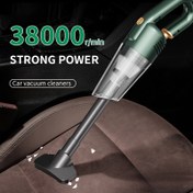 Resim Yüksek Güçlü El Tipi Araba Elektrikli Süpürge 12V Uzatılmış Kablo ile, Aksesuar Seti ve Güçlü Emiş - Sessiz ve Verimli 