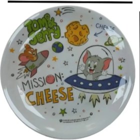Resim Tuffex Sert Plastikten Tom And Jerry Baskılı Düz Tabak 1 Adet 
