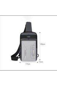 Resim tur bike Büyük Kapasiteli Çapraz Çanta Gri 