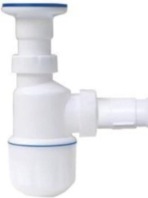 Resim Özbest Taslı Lavabo Sifonu Lüx - Beyaz 