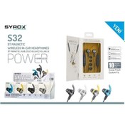 Resim Syrox Bluetooth'lu Mıknatıslı Kulak Içi Spor Kulaklık Çift Bataryalı 