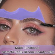 Resim Popüler Seçim] Yeniden Kullanılabilir Silikon Makyaj Kılavuzu - Mükemmel Eyeliner & Göz Farı Şablonu, Ruj ve Aydınlatıcı Yardımcısı, Koku İçermeyen Güzellik Aracı, Kusursuz Göz ve Dudak Makyaj Uygulaması için, Makyaj Seti, Kozmetik Cetvel, Basit Makyaj Araçları 