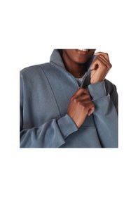 Resim Sweaty Betty Sweaty Betty Sand Wash Funnel Neck Half Zip Kadın Mavi Sweatshirt 5133 Mavi 