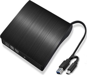 Resim Anunnaki Harici DVD Sürücü USB 3.0 veya Type-c Cd Dvd Yazıcı Okuyucu Taşınılabilir Pc Dizüstü Uyumlu 12.7mm 