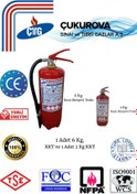 Resim CTG Yangın Söndürme Tüpü/6 Kg Kuru Kimyevi Toz/2 Kg K.K.T/Fosfor Levha/Ev,Ofis,Otel,Hastane,Okul/Araç 
