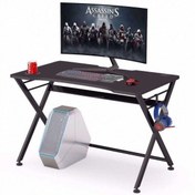 Resim Zizuva Tasarım 140x75x70 CM Askılıklı Siyah Oyuncu ve Çalışma Masası 