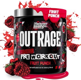 Resim Nutrex Outrage Ultra HIGH STIM PreWorkout Caffeine L-Citrulline Beta-Alanine Creatine Energy Focus 
