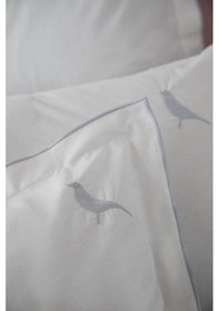 Resim Çift Kişilik Pure İndigo Nakışlı Lüks Pike Seti Indigo 