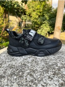 Resim MOTTİ KİDS CLUB Hakiki Deri Siyah Erkek Çocuk Okul Sneaker Ws 