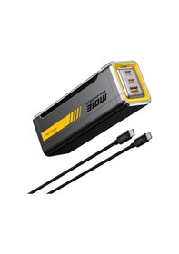 Resim Aohi Starship 20.000 Mah 310w Powerbank, Youth 3 Portlu 140w Şarj Adaptörü Seti Siyah 