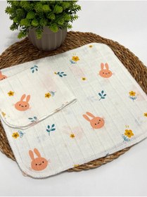 Resim LUMİBABY BUTİK 2 kat müslin ağız mendili(8 adet) 