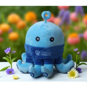 Resim Gerçekçi Görünümlü Sevimli Ahtapot Peluş Oyuncak 30 Cm Yumuşak Dokulu Uyku & Oyun Arkadaşı Mavi 