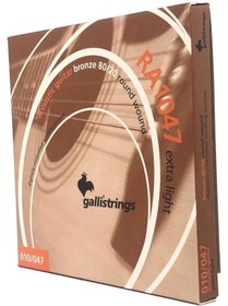 Resim AyrStore Gallistrings RA1047 EXTRA LIGHT Akustik Gitar Teli 