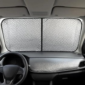 Resim Store Oto Güneşlik & Park Numaratörü Seti – Katlanabilir Güneşlik (130X60) + Gizlenebilir Telefon Numaratör – Evrensel Uyumluluk, Kolay Kurulum 