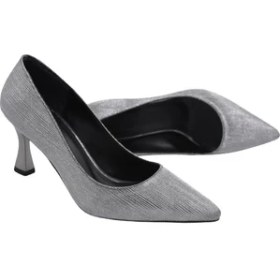 Resim Prego (Park Moda) Kadın Stiletto Ayakkabı Platin 