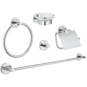 Resim Grohe Essentials 5'İ Bir Arada Banyo Aksesuar Seti 40344001 Gri 
