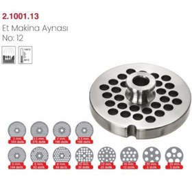 Resim SALVADOR Et Kıyma Makinası Aynası No: 12 / Delik Çapı 3,5mm Paslanmaz Çelik (ıtalyan) 