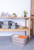 Resim Arbu Home Ahşap Görünümlü Çamaşır Sepeti - Plastik Sepet 
