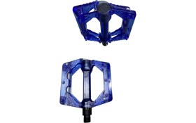 Resim Bike Sky Evo Şeffaf Renkli Platform Geniş Pedal Platform Bisiklet Pedalı Reflektörlü 