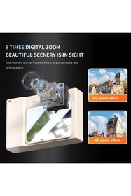 Resim Zigver Yeni 4K dijital kamera 1080P HD seyahat kameraları öğrenciler için 48 megapiksel fotoğraf Mini Retro 