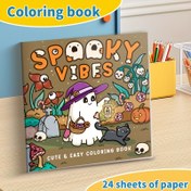 Resim Yetişkinler ve Gençler İçin Eğlenceli Renkli Kitap - Sevimli Korku Karakterleri ve Rahat Hygge Sahne, Rahatlatıcı ve Stres Giderici Sanat Etkinliği, Anneler Günü, Babalar Günü, Noel, Doğum Günleri İçin Mükemmel Hediye, Yetişkinler İçin Renkli Kitaplar, Rahatlatıcı Etkinlik, Eğlenceli Tasarım, Dayanıklı Bağlama 