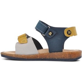 Resim Şiringenç 210109 Lacivert-bej-hardal Comfort Erkek Çocuk Sandalet 001 