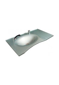 Resim Cam Lavabo Sancak Modeli 100 x 56 CM 