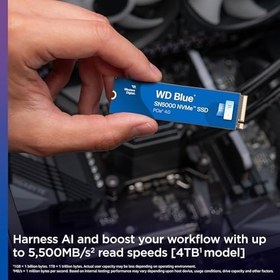 Resim Wd Blue SN5000 WDS500G4B0E 500 GB Pcıe Gen4 X4 M.2 SSD 