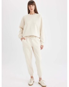 Resim DeFacto Regular Fit Jogger Eşofman Altı Basic Düz Beli Lastikli Bağcıklı Cepli V2699AZ24WNBG759 