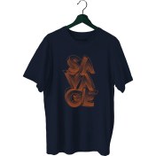 Resim Bluu Savage Sporcu T-Shirt Bisiklet Yaka 