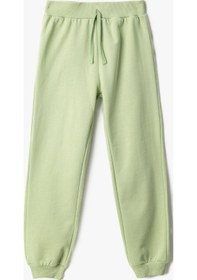 Resim Koton Basic Jogger Eşofman Altı Beli Bağlamalı Yeşil 3skg40100ak 3SKG40100AK786 Yeşil 