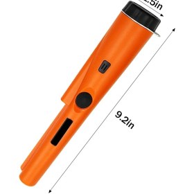 Resim Gaman Metal Dedektörü Su Geçirmez El Tipi 0,3 m Ölçüm Mesafesi ile Hazine Avcısı Taşıma Kemer Aparatı 