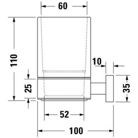 Resim Duravit Karree Diş Fırçalığı 0099511000 Diğer 