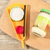Resim 1 adet Ağır Hizmet Ergonomik Kova Açacağı - Yaşlılar ve Artrit için Kaymaz Çok Fonksiyonlu Mutfak Aracı, Kavanozlar, Şişeler, Sıkı Kapaklar Kolayca Açar - Ekstra Güvenlik Kilidi ve Manyetik Tutma, Yaşlılar/Ebeveynler için İdeal Hediye (Bulaşık Makinesinde Yıkanabilir, Paslanmaz Tasarım), Artrit Dostu Aracı | Ergonomik Tasarım | Kaymaz Taban 